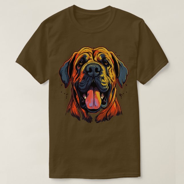 English Mastiff Smiling T-Shirt (Design Front)