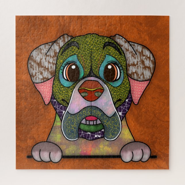 English Mastiff ugly dog face Jigsaw Puzzle (Vertical)