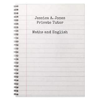 English/Maths Tutor  Notebook