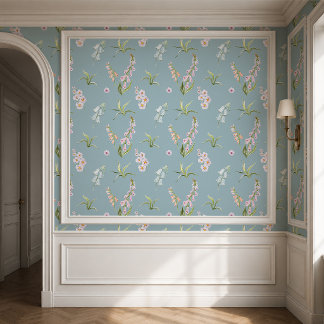 English Meadow Botanical Wallpaper