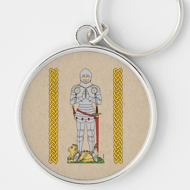 English Mediaeval Knight Circa 1430 Key Ring (Front)