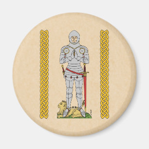 English Mediaeval Knight Circa 1430 Magnet