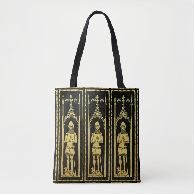 English Mediaeval Portrait 1355 John, Lord Cobham Tote Bag (Front)