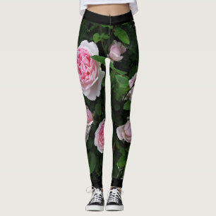 English Pink Rose Leggings - Roses By Stan