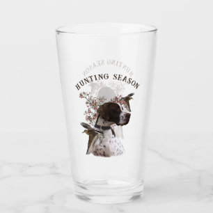 English pointer, bird hunting glass