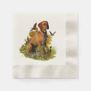 English pointer, bird hunting  napkin
