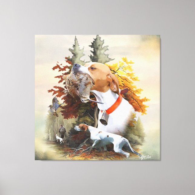 English Pointer  Canvas Print (Front)