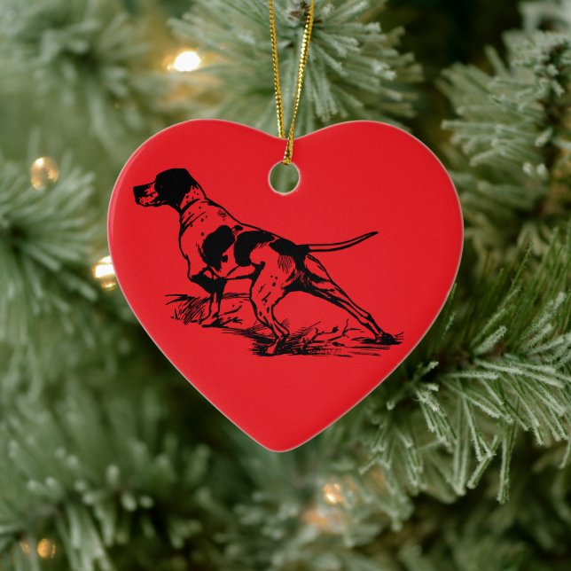 English Pointer Ceramic Tree Decoration (Tree)