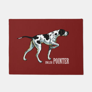 English pointer dog doormat