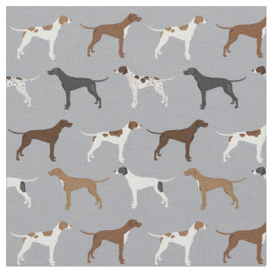 English Pointer Dog Fabric