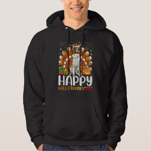 English Pointer Dog Halloween Christmas Happy Hall Hoodie