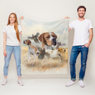 English Pointer Fleece Blanket
