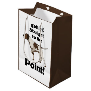 English Pointer Getting Straight To The Point Medium Gift Bag