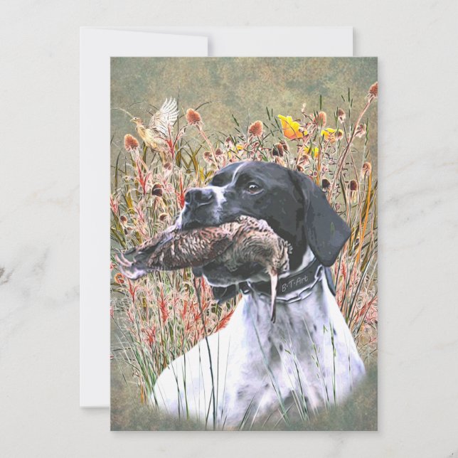 English pointer invitation (Front)