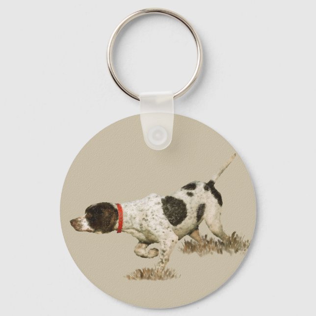 English Pointer Key Ring (Front)