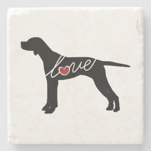 English Pointer Love Stone Coaster