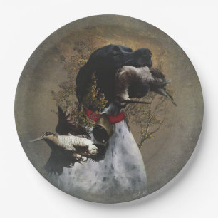 English Pointer Paper Plate