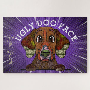 English Pointer ugly dog face 1000 piece Jigsaw Puzzle