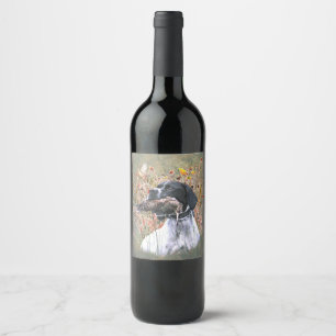 English pointer wine label