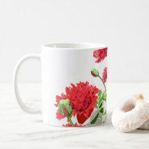 English Poppy Mug