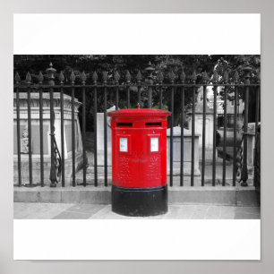 English postbox poster