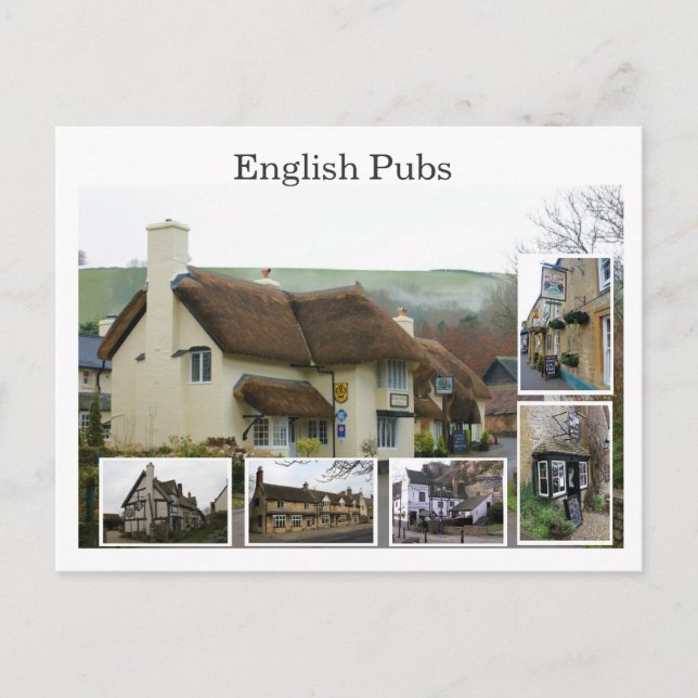 English Pub Scenes - Customised - Customised Postcard (Front)