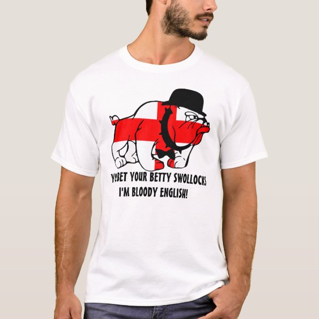 English Rhyming slang English flag T-Shirt (Front)