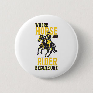 English Riding Equestrian Funny Saying Horse Sport 6 Cm Round Badge