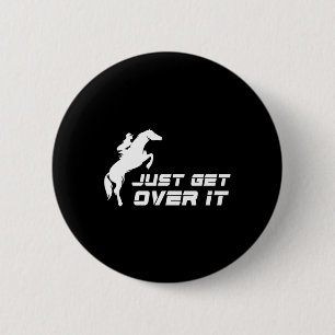 English Riding Hunter Jumper Girl Horseback Riding 6 Cm Round Badge