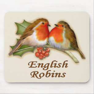 English Robins Mouse Pad
