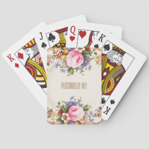 English Rose Garden Victorian Playing Cards