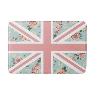 English Roses Union Jack Flag Bath Mat