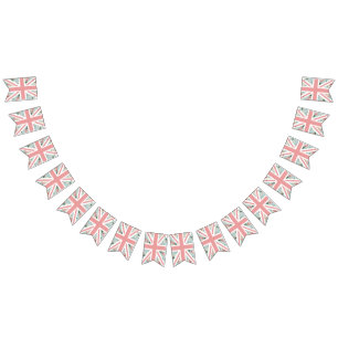 English Roses Union Jack Party Bunting
