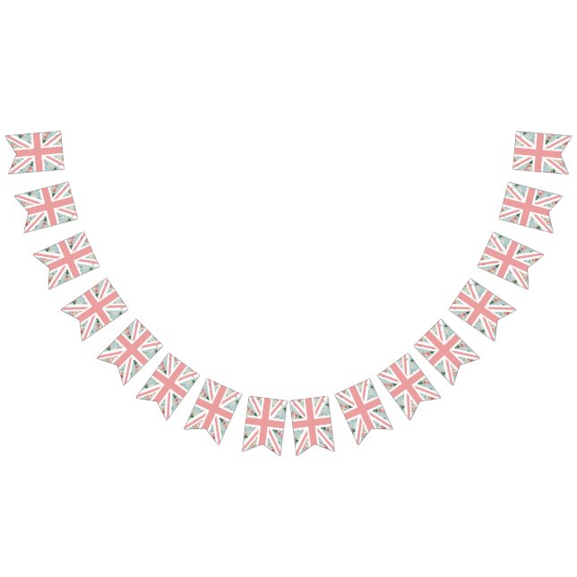 English Roses Union Jack Party Bunting (All)