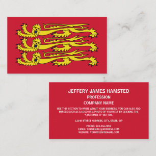 English Royal Banner, England Business Card