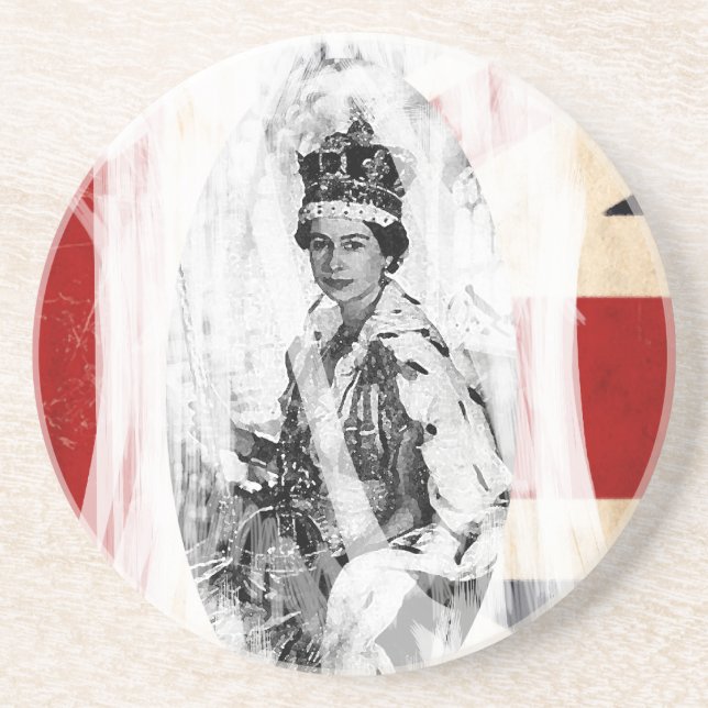 English royalty punk/grunge coaster (Front)