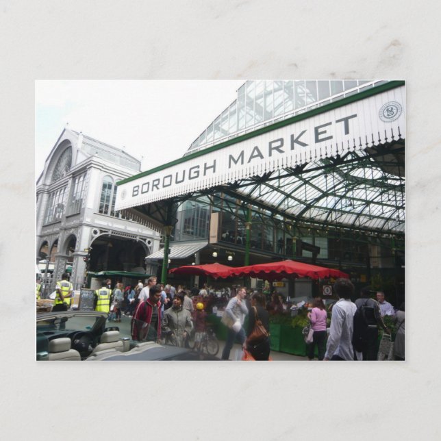 English Scenes, Borough Market, London Postcard (Front)