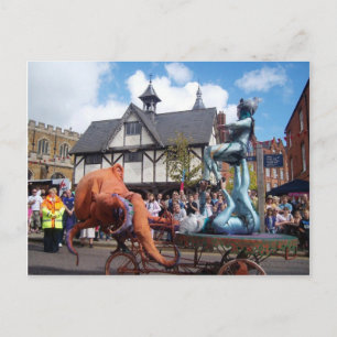 English Scenes, Market Harborough Carnival Postcard