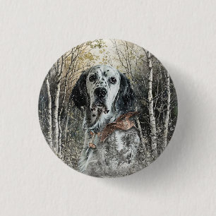 English Setter 3 Cm Round Badge