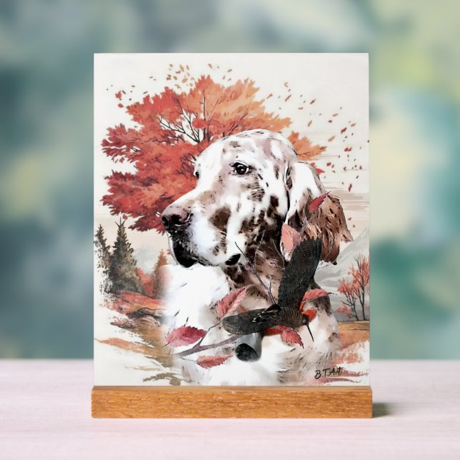 English Setter  Acrylic Sign (Neutral)