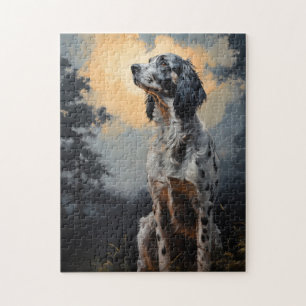 English Setter at night Jigsaw Puzzle