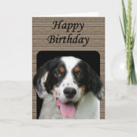 English Setter Birthday Card