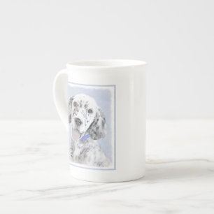 English Setter Blue Belton Painting Dog Art Bone China Mug