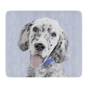 English Setter Blue Belton Painting Dog Art Cutting Board