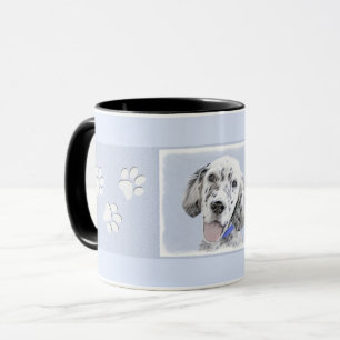 English Setter Blue Belton Painting Dog Art Mug