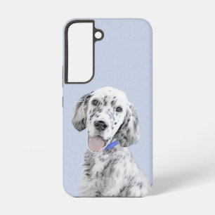 English Setter Blue Belton Painting Dog Art Samsung Galaxy Case