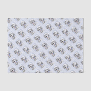 English Setter Blue Belton Painting Dog Art Tissue Paper
