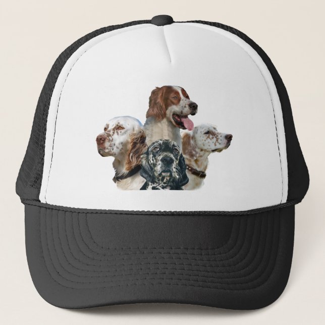 English Setter Can't Have Just One Shirts Trucker Hat (Front)
