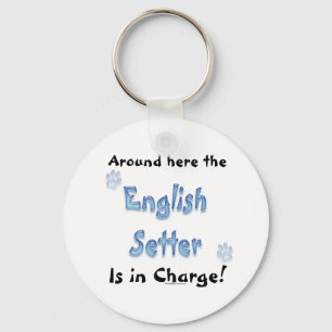 English Setter Charge Keychain