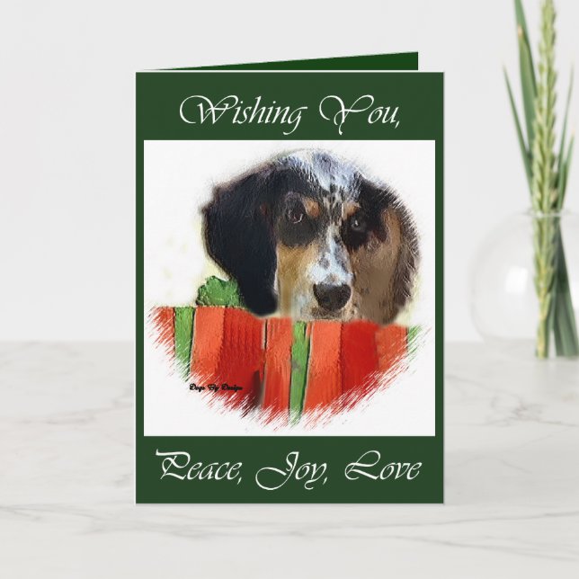 English Setter Christmas Gifts Holiday Card (Front)